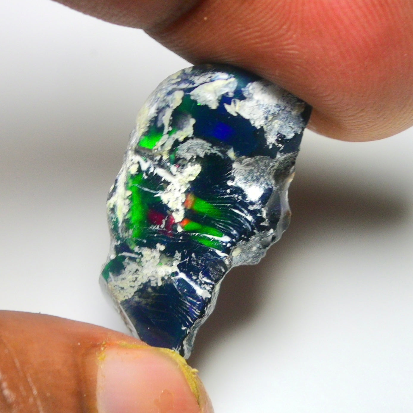 Black Opal 12.50 Carats | Natural Black Ethiopian Opal Rough - Ready for Cutting & Jewelry!