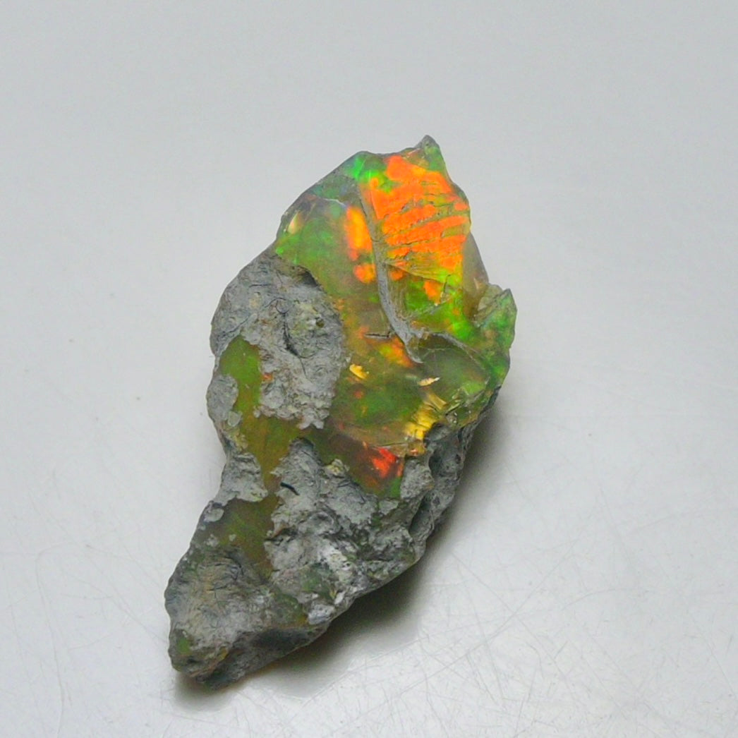 Black Opal 9.40 Carats | Natural Black Ethiopian Opal Rough - Ready for Cutting & Jewelry!