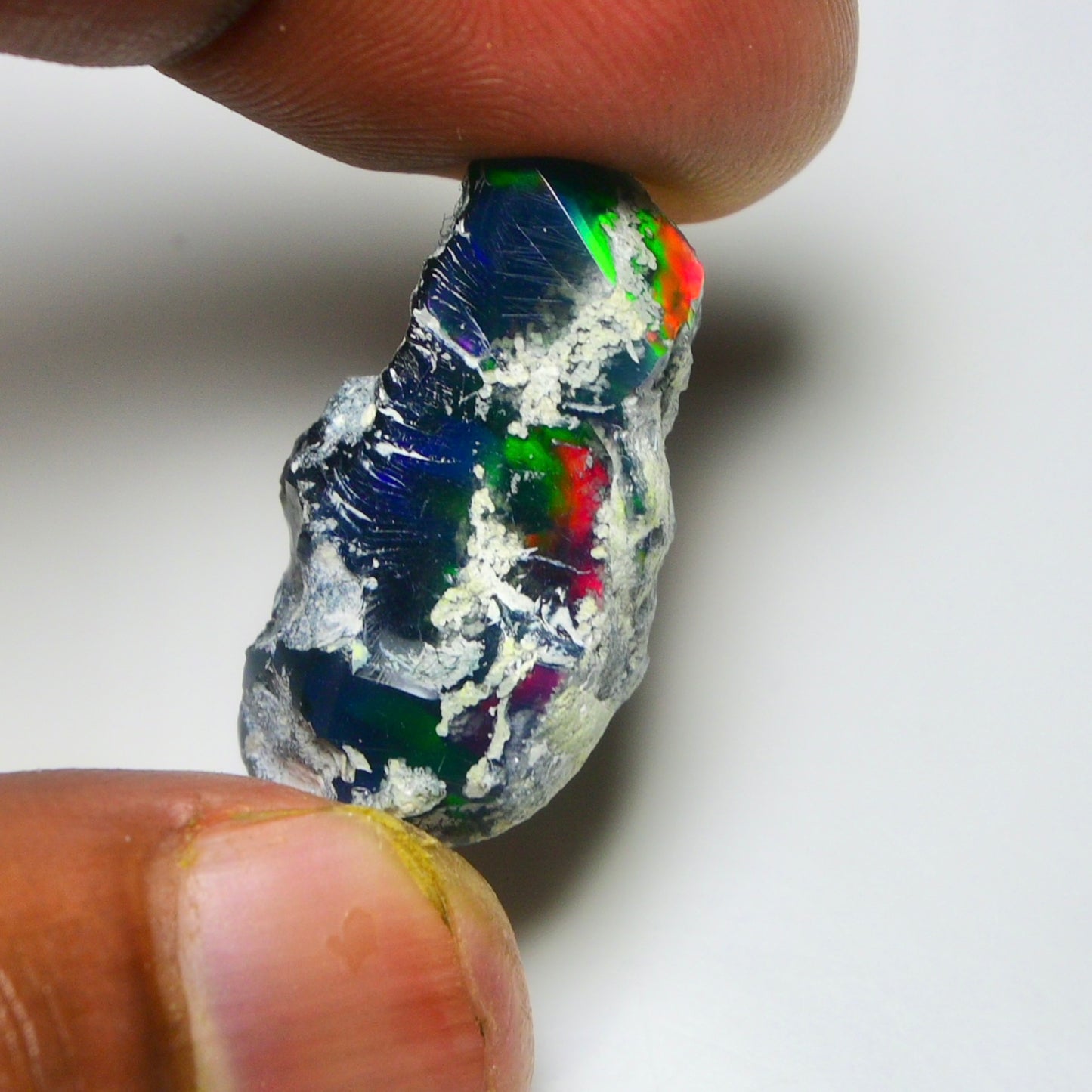 Black Opal 12.50 Carats | Natural Black Ethiopian Opal Rough - Ready for Cutting & Jewelry!