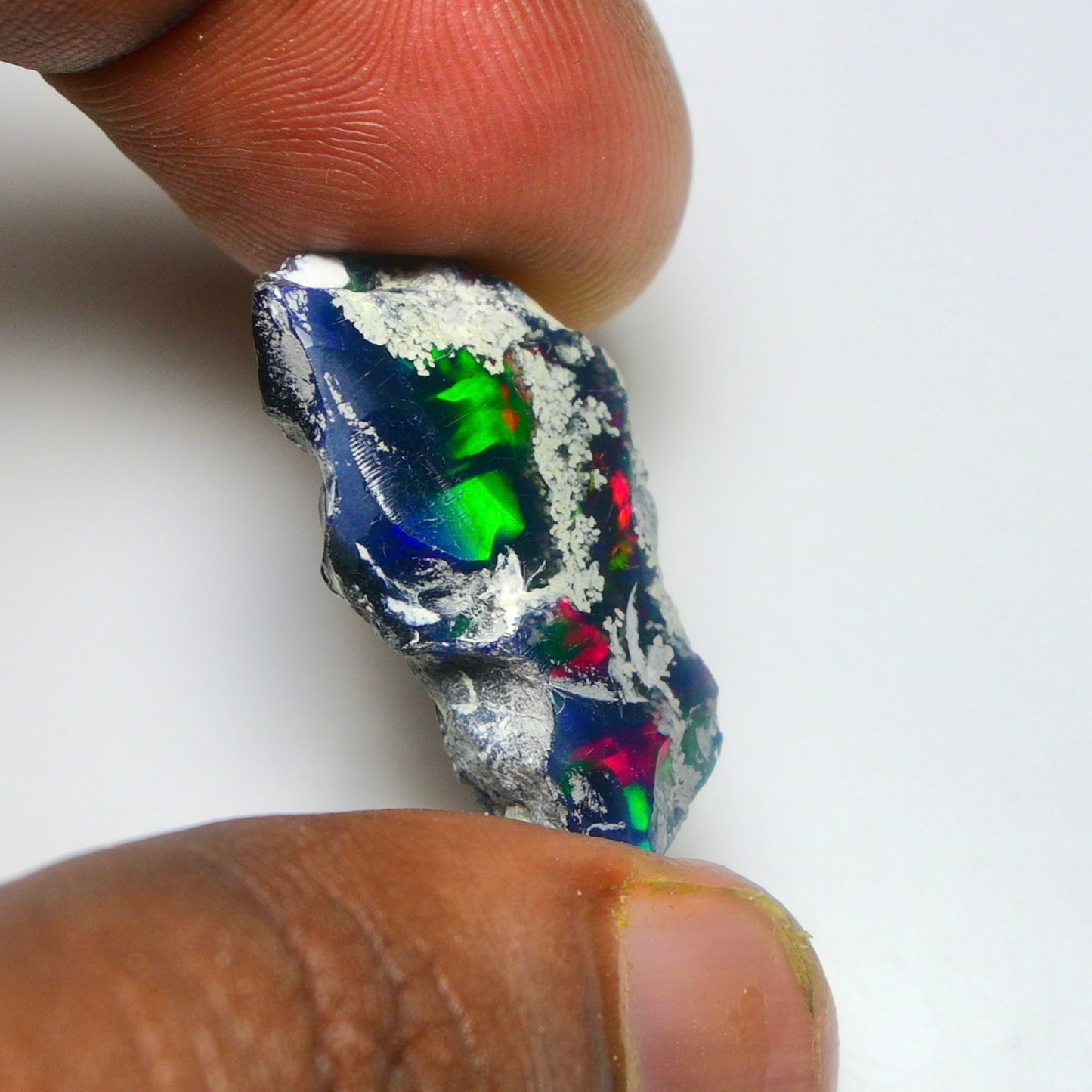 Black Opal 12.50 Carats | Natural Black Ethiopian Opal Rough - Ready for Cutting & Jewelry!