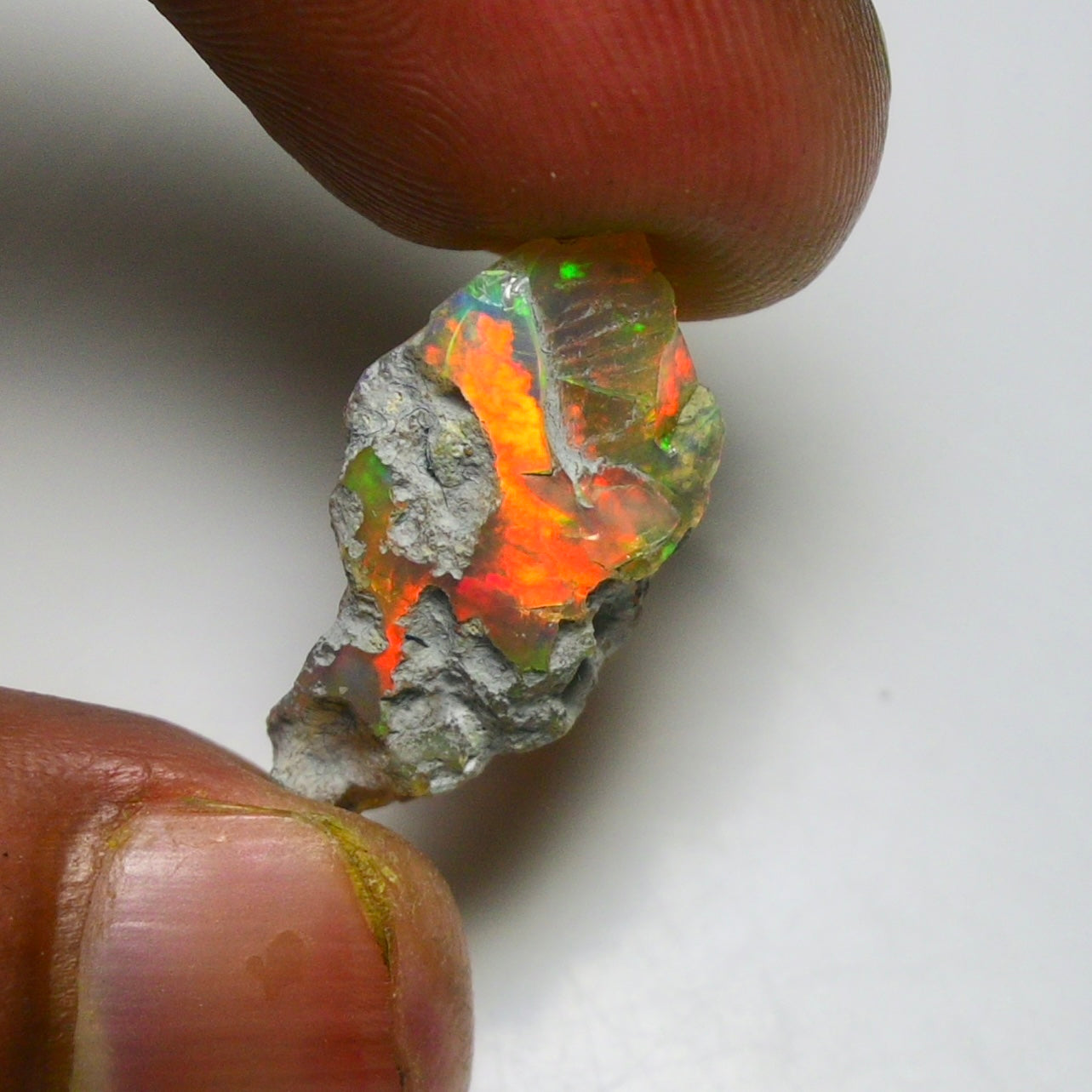 Black Opal 9.40 Carats | Natural Black Ethiopian Opal Rough - Ready for Cutting & Jewelry!