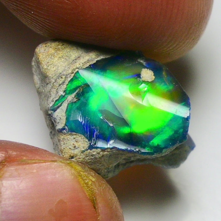 Black Opal 9.00 Carats | Natural Black Ethiopian Opal Rough - Ready for Cutting & Jewelry!