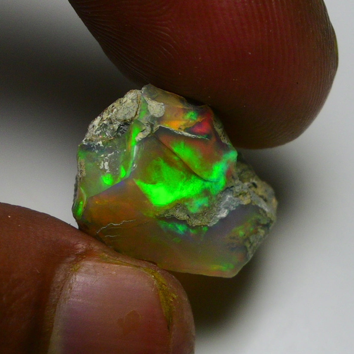 Black Opal 13.80 Carats | Natural Black Ethiopian Opal Rough - Ready for Cutting & Jewelry!