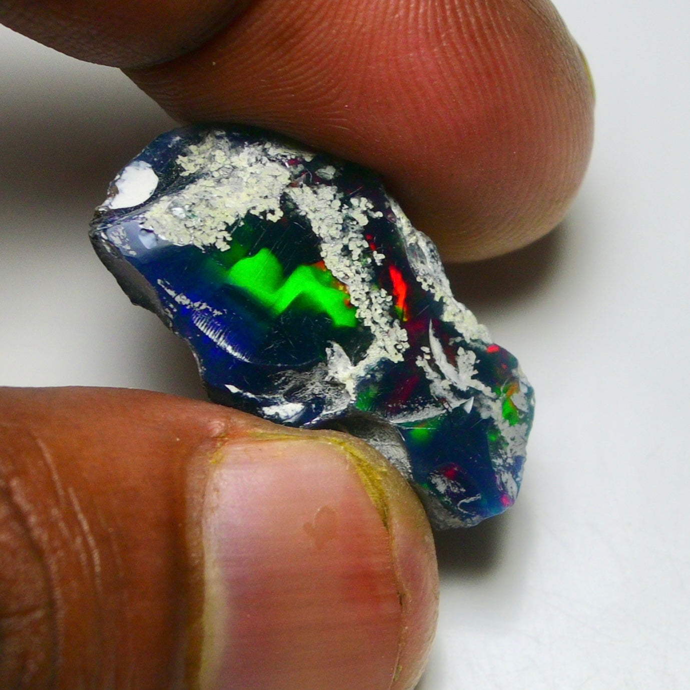 Black Opal 12.50 Carats | Natural Black Ethiopian Opal Rough - Ready for Cutting & Jewelry!