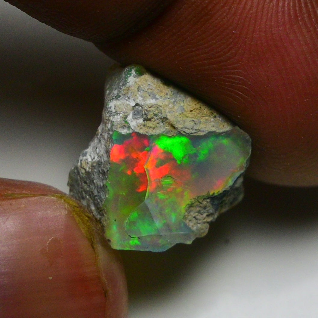 Black Opal 11.40 Carats | Natural Black Ethiopian Opal Rough - Ready for Cutting & Jewelry!