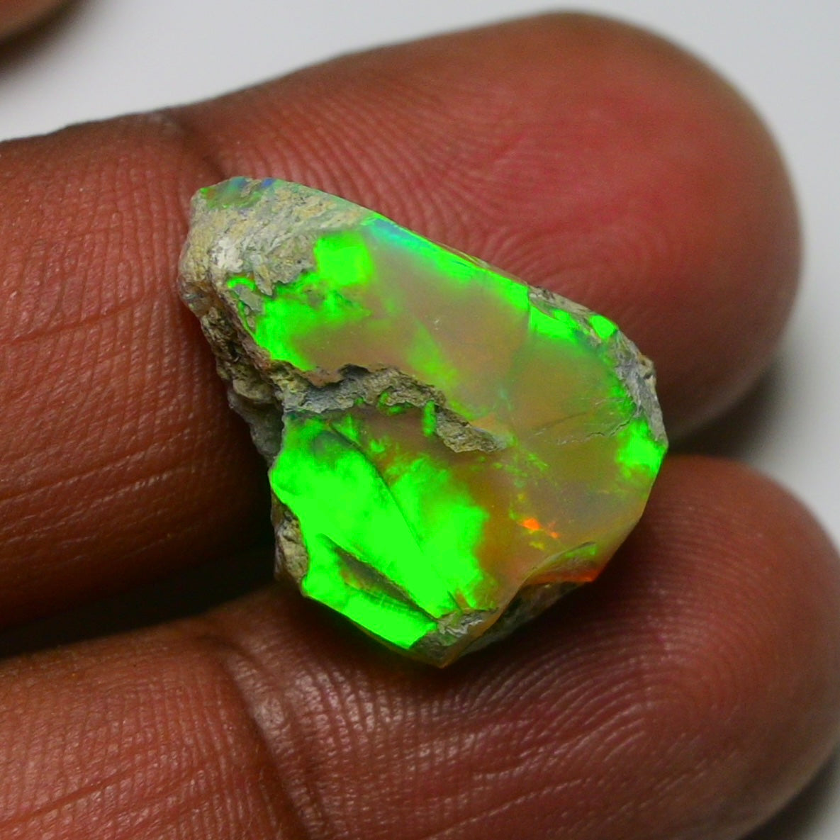 Black Opal 13.80 Carats | Natural Black Ethiopian Opal Rough - Ready for Cutting & Jewelry!