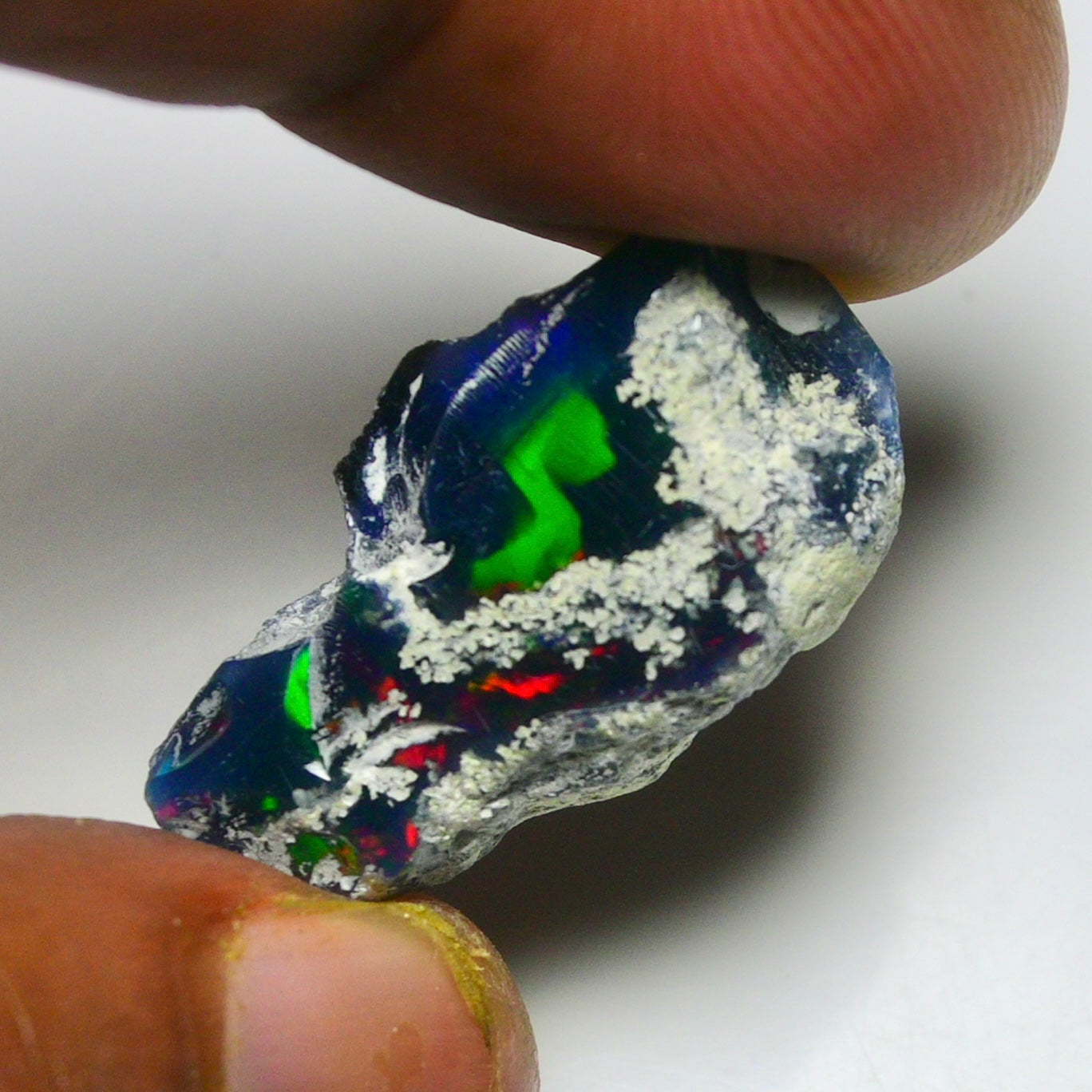 Black Opal 12.50 Carats | Natural Black Ethiopian Opal Rough - Ready for Cutting & Jewelry!