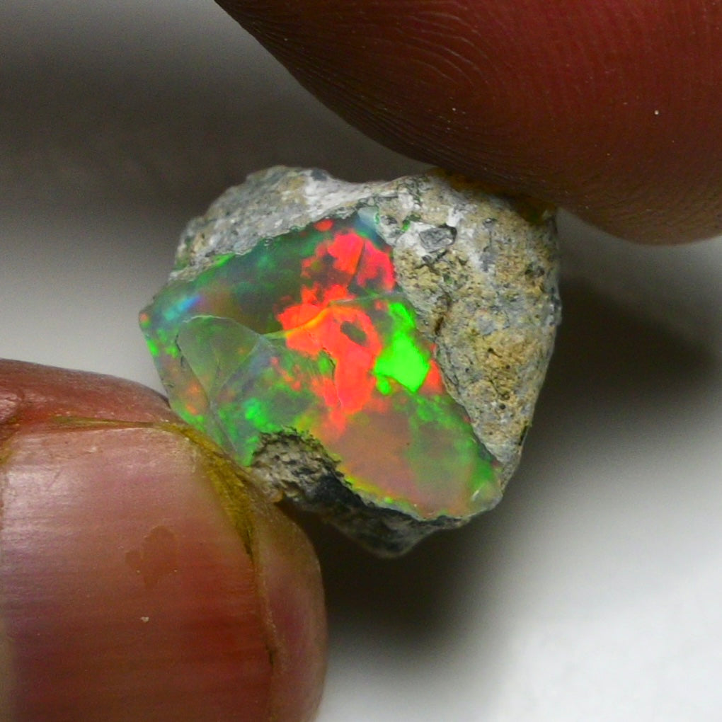 Black Opal 11.40 Carats | Natural Black Ethiopian Opal Rough - Ready for Cutting & Jewelry!