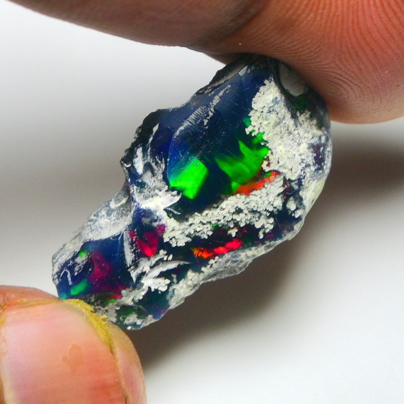 Black Opal 12.50 Carats | Natural Black Ethiopian Opal Rough - Ready for Cutting & Jewelry!