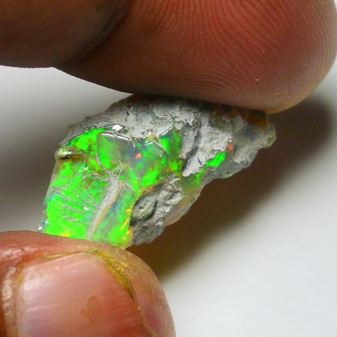 Black Opal 9.40 Carats | Natural Black Ethiopian Opal Rough - Ready for Cutting & Jewelry!