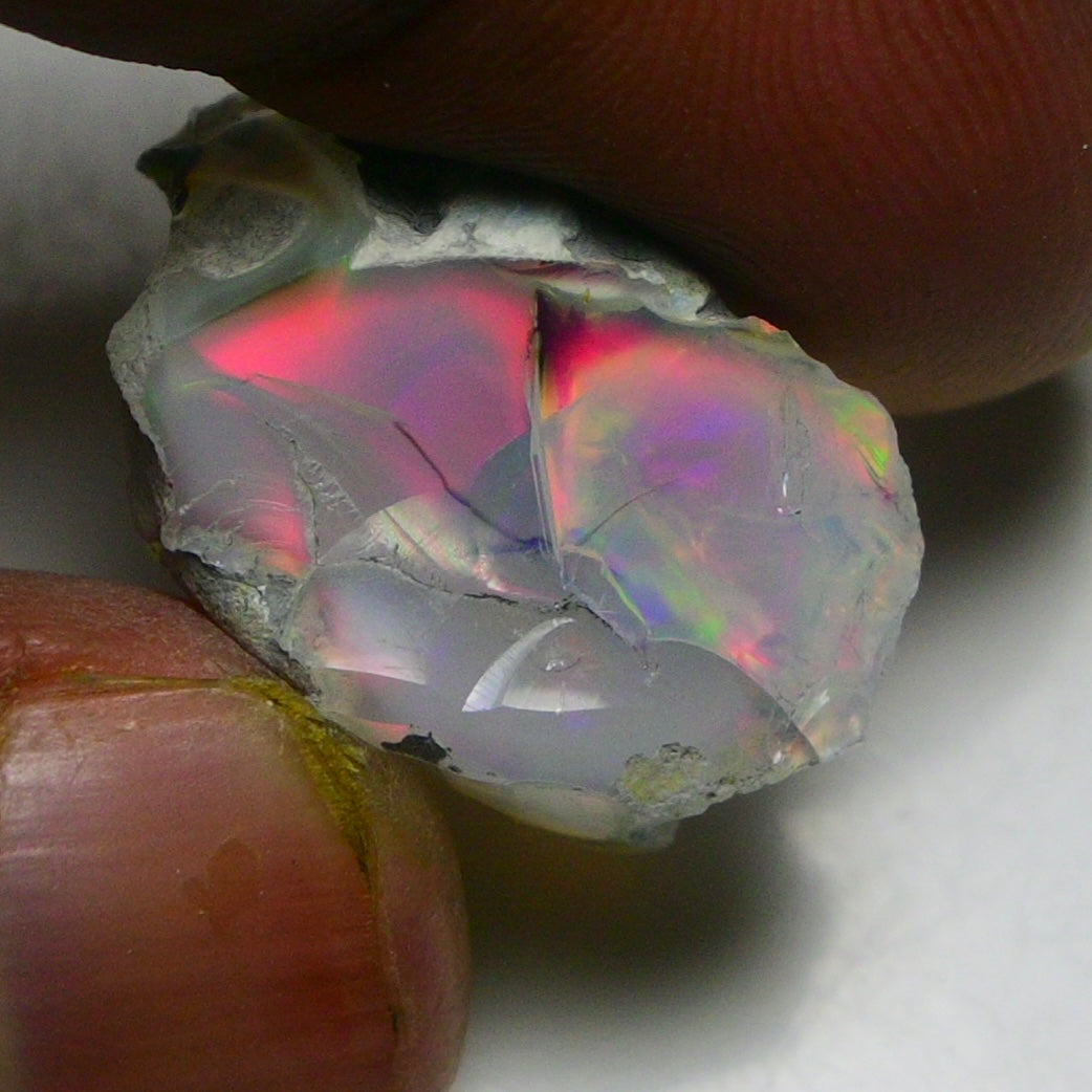 Black Opal 14.60 Carats | Natural Black Ethiopian Opal Rough - Ready for Cutting & Jewelry!