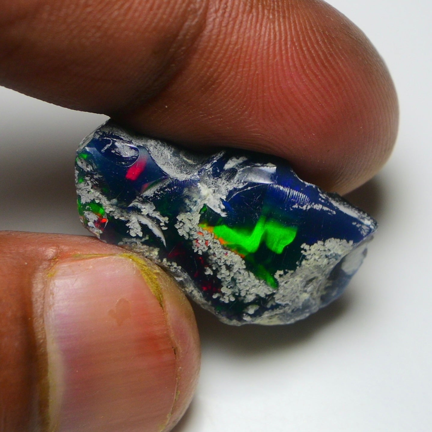 Black Opal 12.50 Carats | Natural Black Ethiopian Opal Rough - Ready for Cutting & Jewelry!