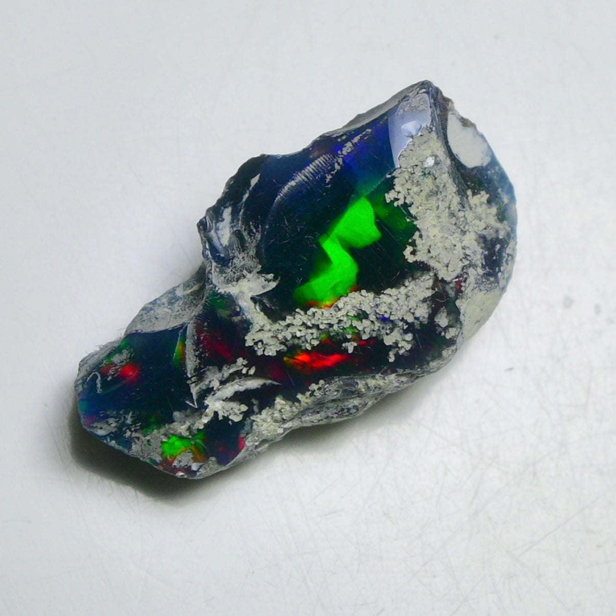 Black Opal 12.50 Carats | Natural Black Ethiopian Opal Rough - Ready for Cutting & Jewelry!