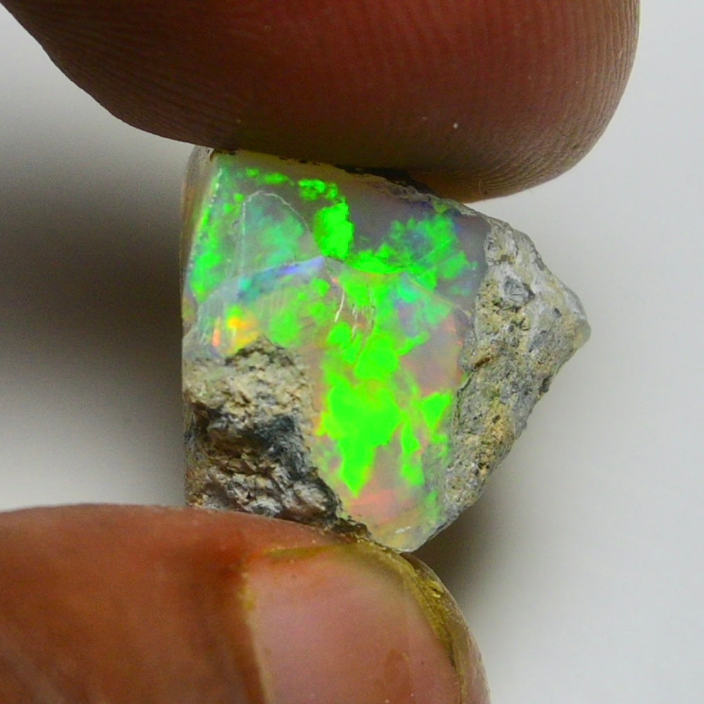 Black Opal 11.40 Carats | Natural Black Ethiopian Opal Rough - Ready for Cutting & Jewelry!