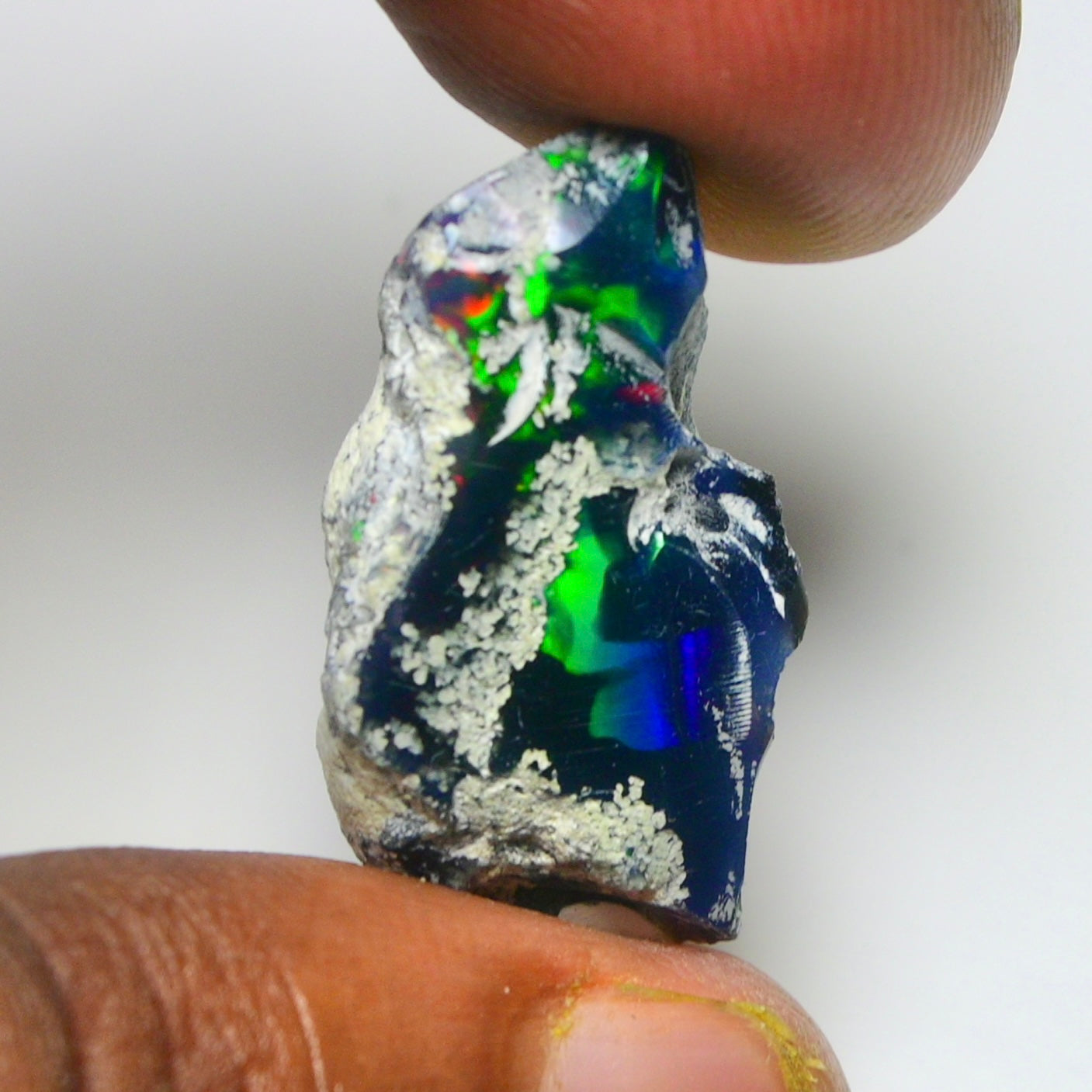 Black Opal 12.50 Carats | Natural Black Ethiopian Opal Rough - Ready for Cutting & Jewelry!
