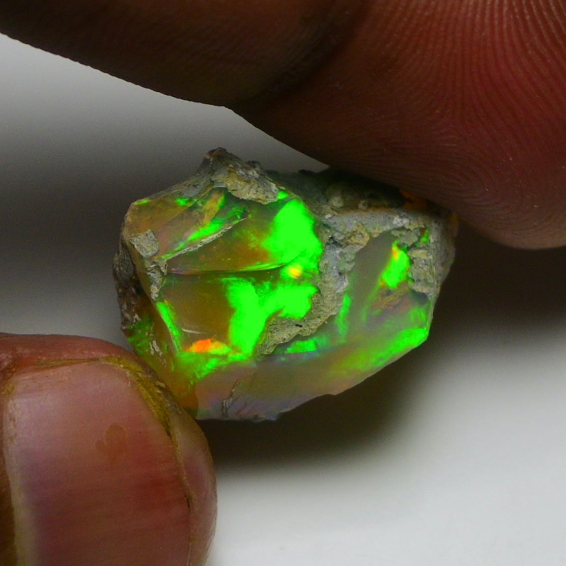 Black Opal 13.80 Carats | Natural Black Ethiopian Opal Rough - Ready for Cutting & Jewelry!