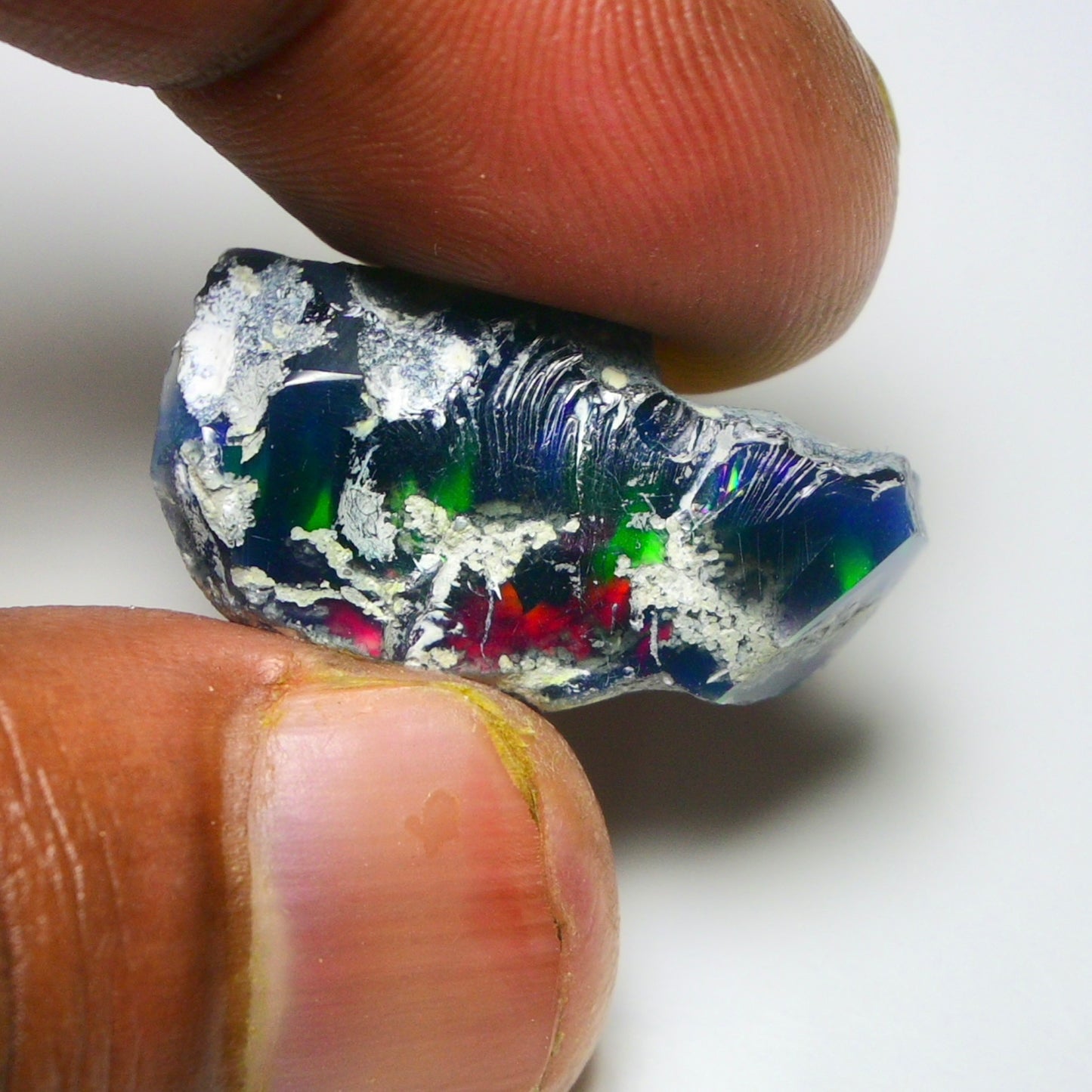 Black Opal 12.50 Carats | Natural Black Ethiopian Opal Rough - Ready for Cutting & Jewelry!