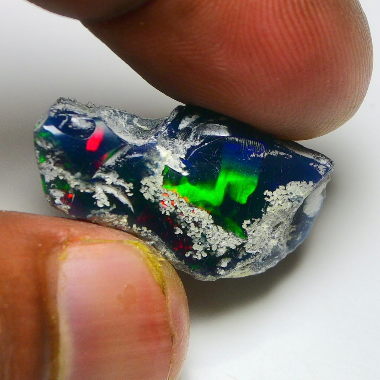 Black Opal 12.50 Carats | Natural Black Ethiopian Opal Rough - Ready for Cutting & Jewelry!