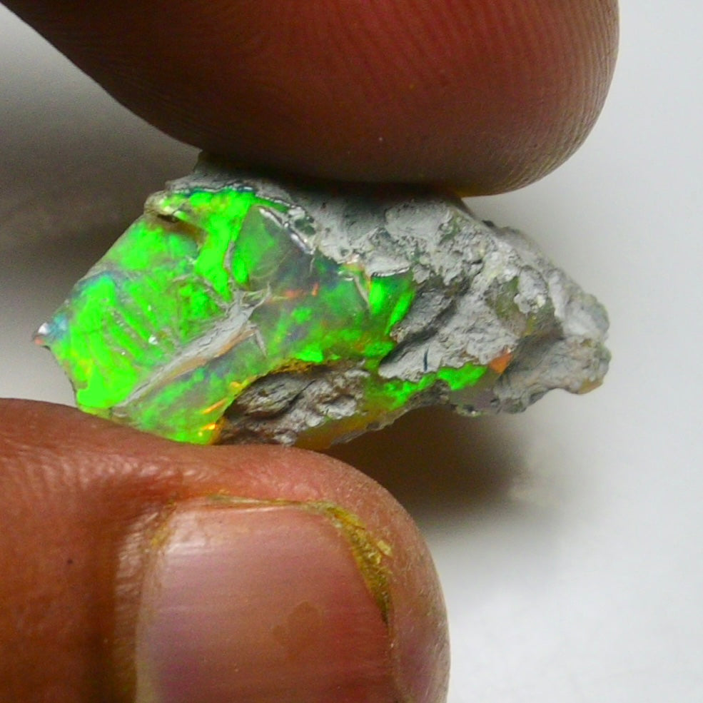 Black Opal 9.40 Carats | Natural Black Ethiopian Opal Rough - Ready for Cutting & Jewelry!