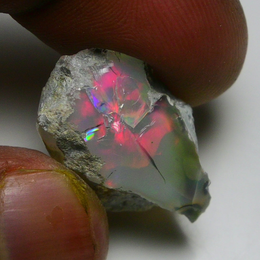 Black Opal 14.60 Carats | Natural Black Ethiopian Opal Rough - Ready for Cutting & Jewelry!