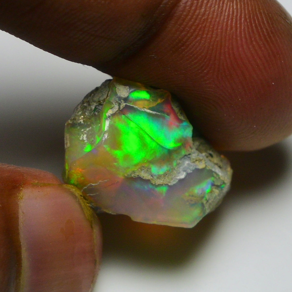 Black Opal 13.80 Carats | Natural Black Ethiopian Opal Rough - Ready for Cutting & Jewelry!