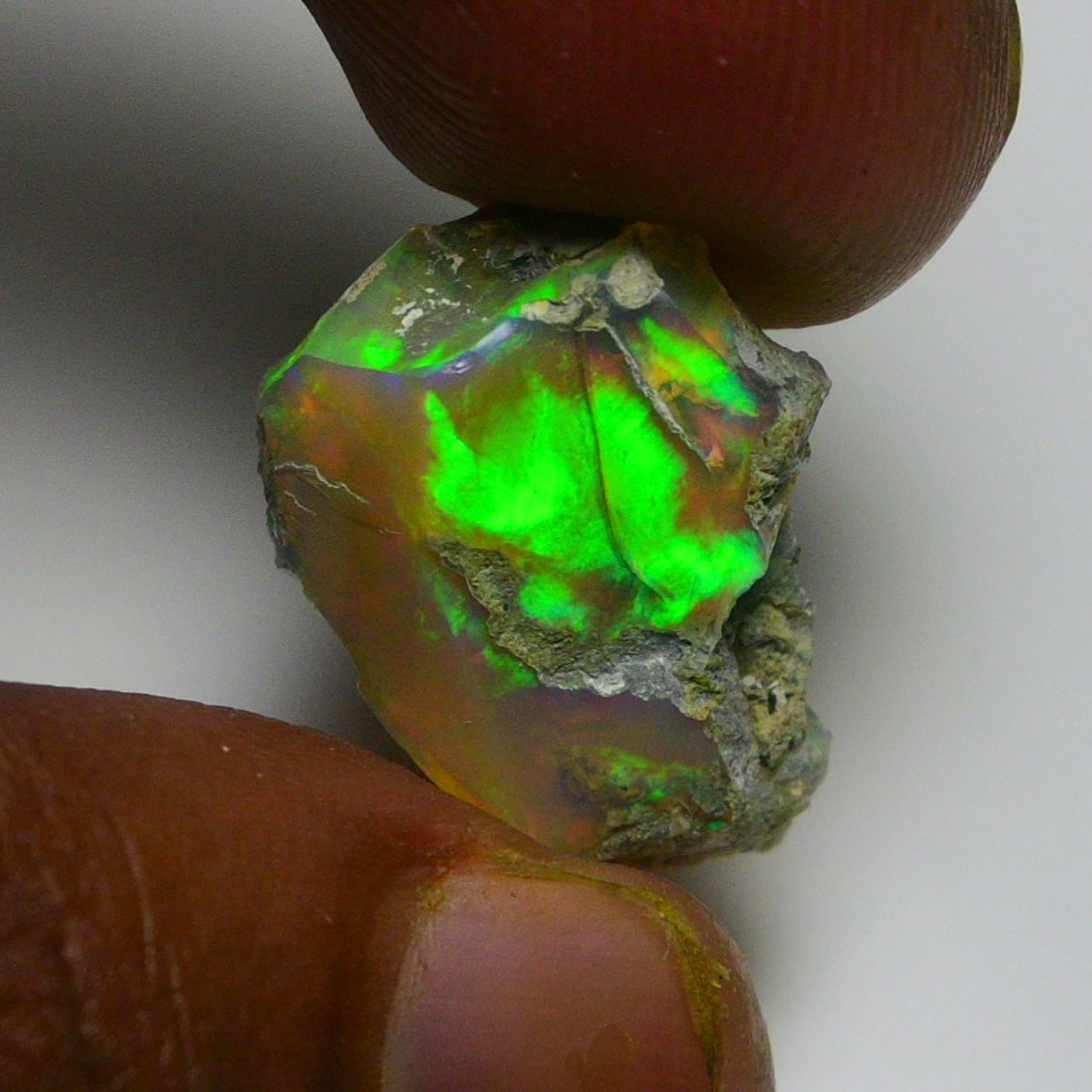 Black Opal 13.80 Carats | Natural Black Ethiopian Opal Rough - Ready for Cutting & Jewelry!