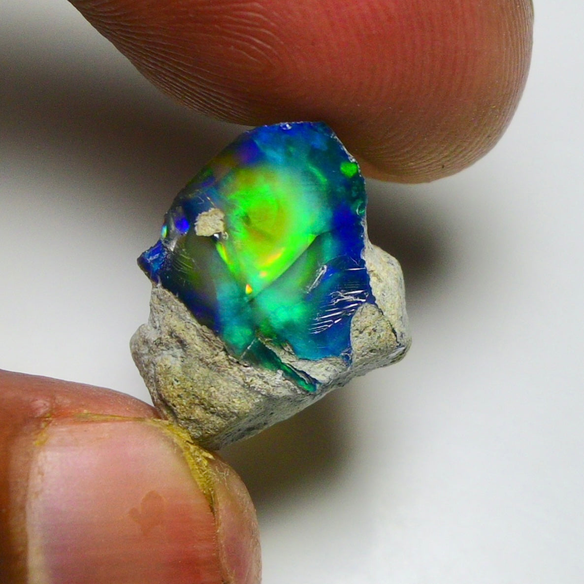 Black Opal 9.00 Carats | Natural Black Ethiopian Opal Rough - Ready for Cutting & Jewelry!