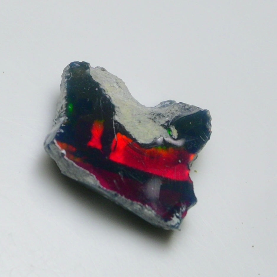 Black Opal 6.60 Carats | Natural Black Ethiopian Opal Rough - Ready for Cutting & Jewelry!
