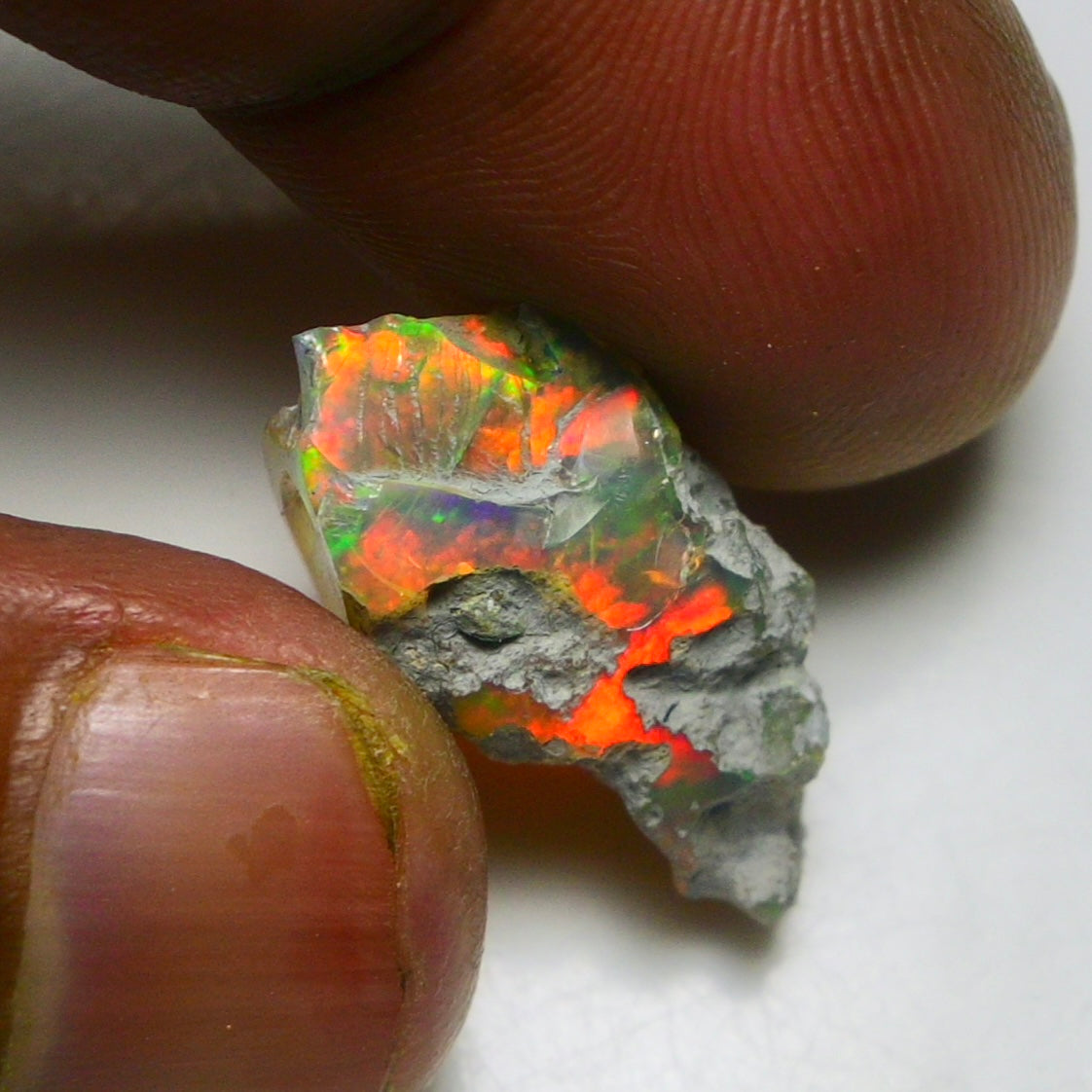 Black Opal 9.40 Carats | Natural Black Ethiopian Opal Rough - Ready for Cutting & Jewelry!