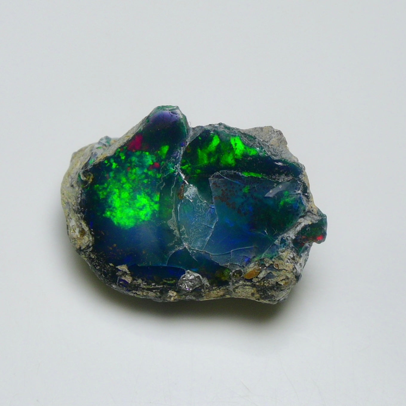 Black Opal 18.95 Carats | Natural Black Ethiopian Opal Rough - Ready for Cutting & Jewelry!