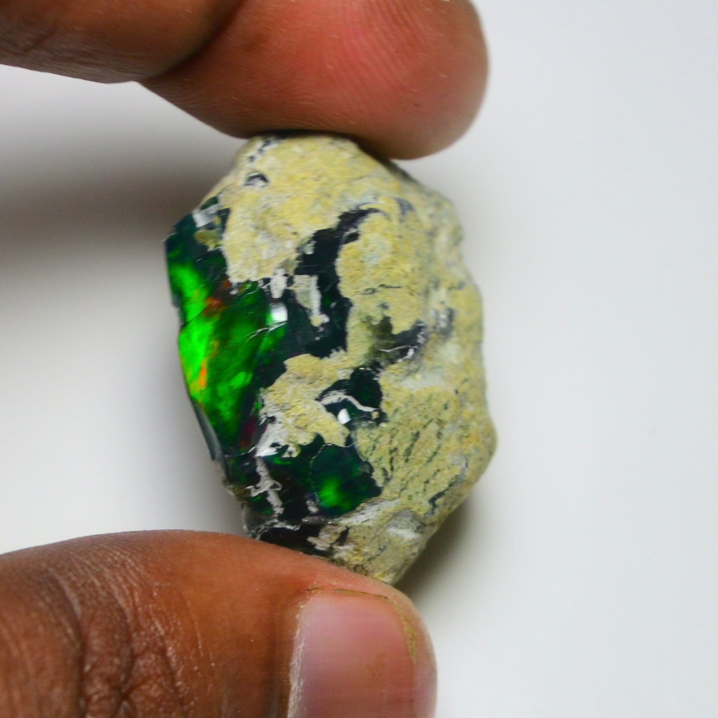 Black Opal 70.70 Carats | Natural Black Ethiopian Opal Rough - Ready for Cutting & Jewelry!