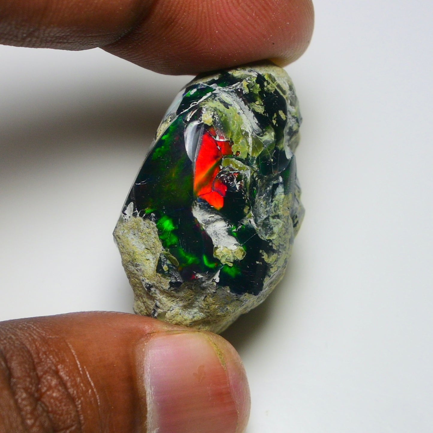 Black Opal 70.70 Carats | Natural Black Ethiopian Opal Rough - Ready for Cutting & Jewelry!