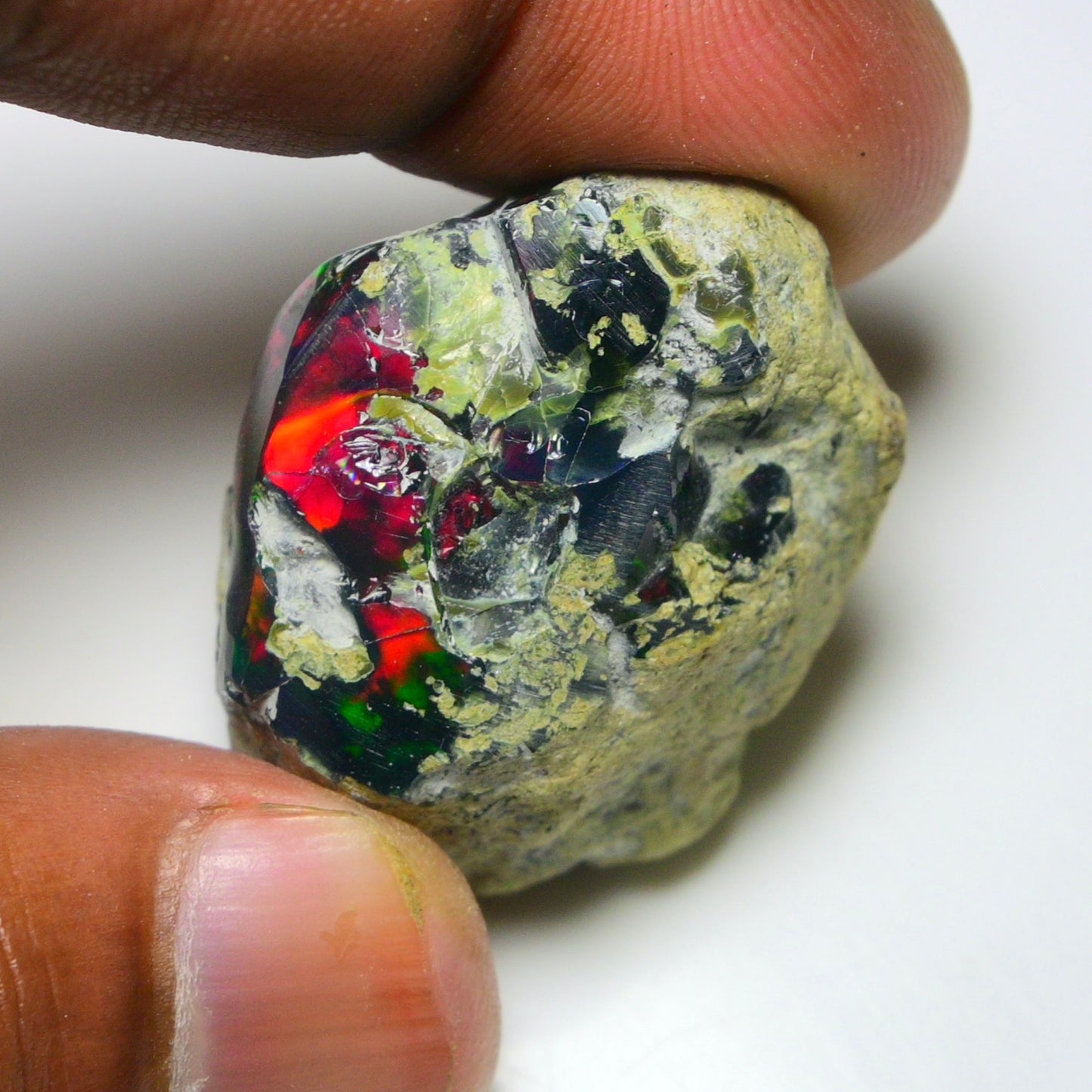 Black Opal 70.70 Carats | Natural Black Ethiopian Opal Rough - Ready for Cutting & Jewelry!