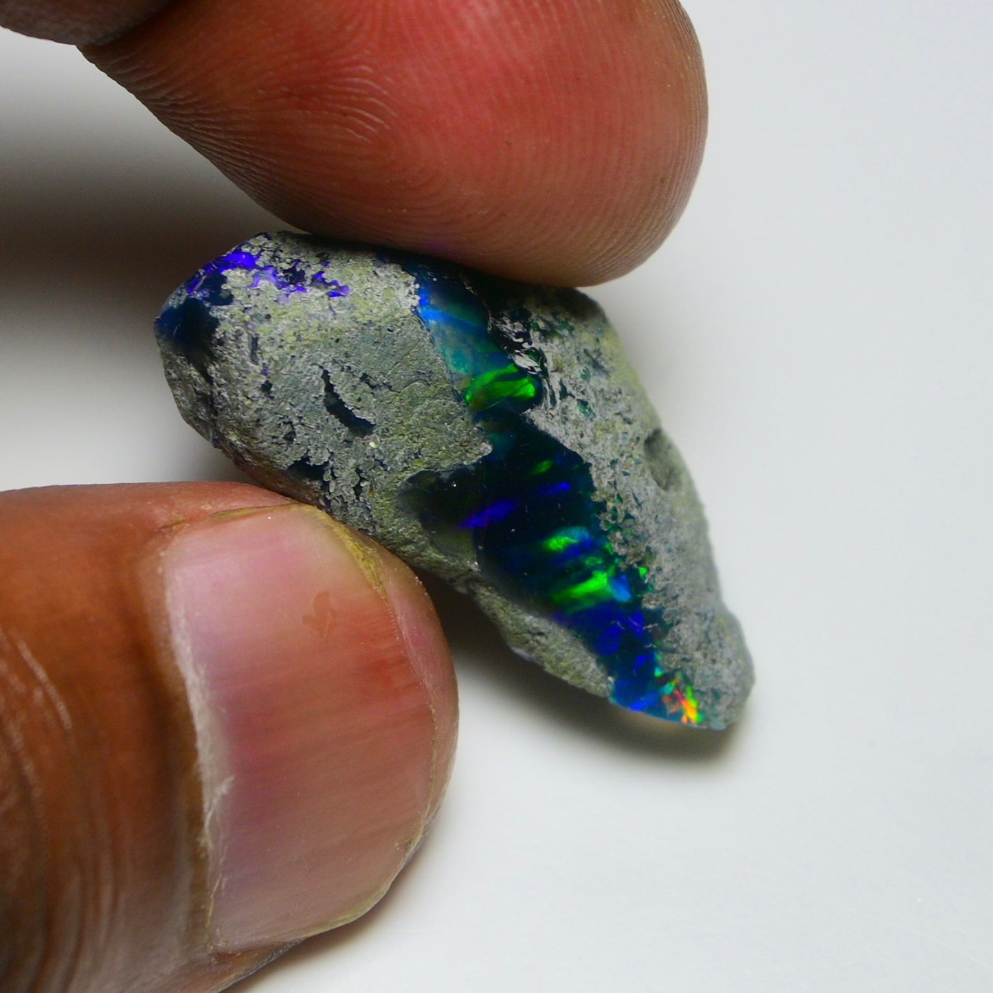 Black Opal 18.55 Carats | Natural Black Ethiopian Opal Rough - Ready for Cutting & Jewelry!