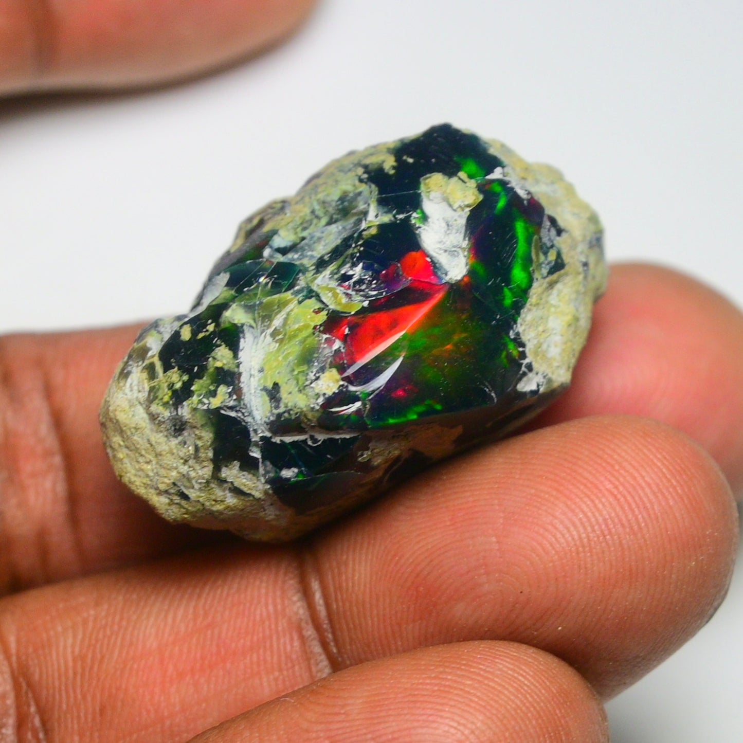 Black Opal 70.70 Carats | Natural Black Ethiopian Opal Rough - Ready for Cutting & Jewelry!