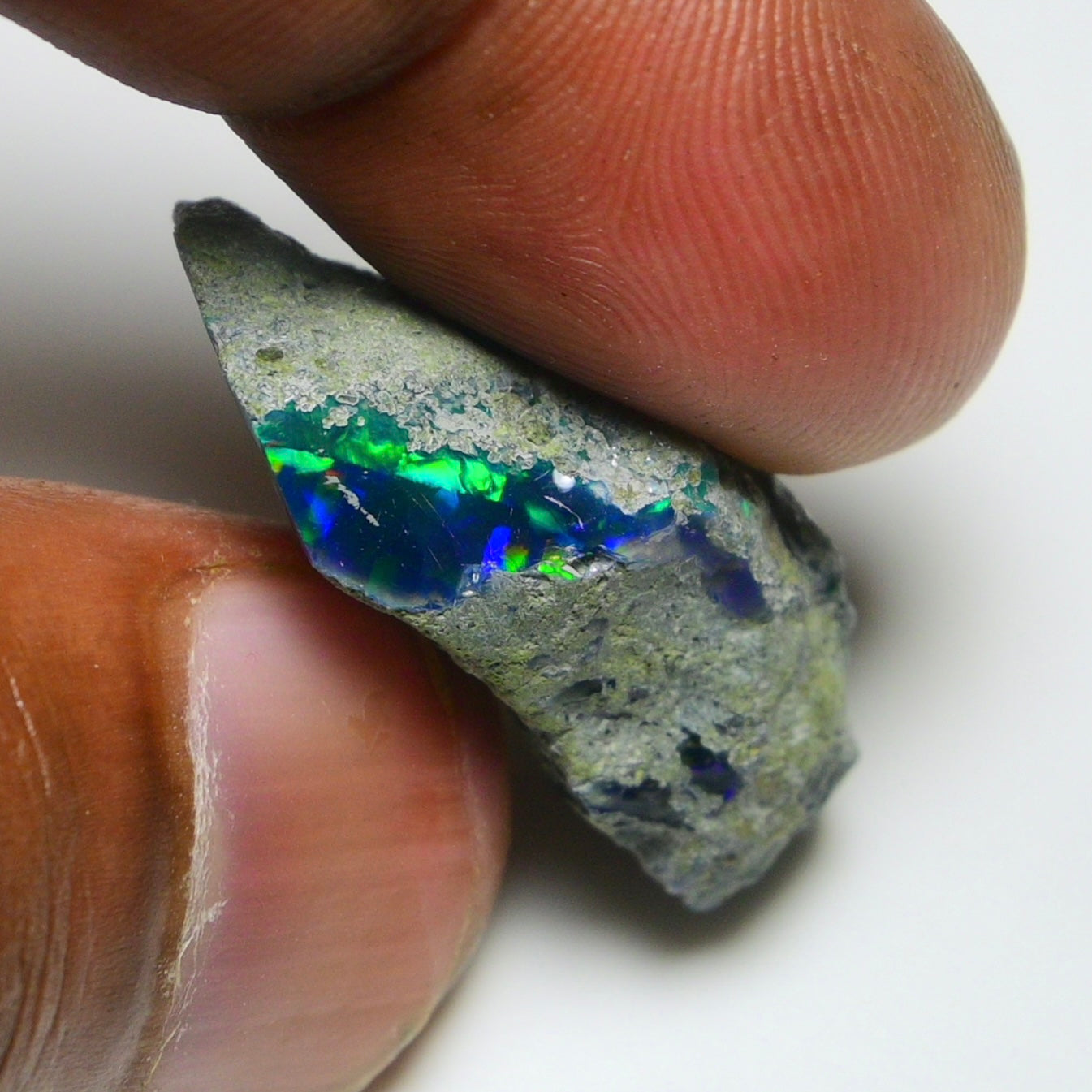 Black Opal 18.55 Carats | Natural Black Ethiopian Opal Rough - Ready for Cutting & Jewelry!