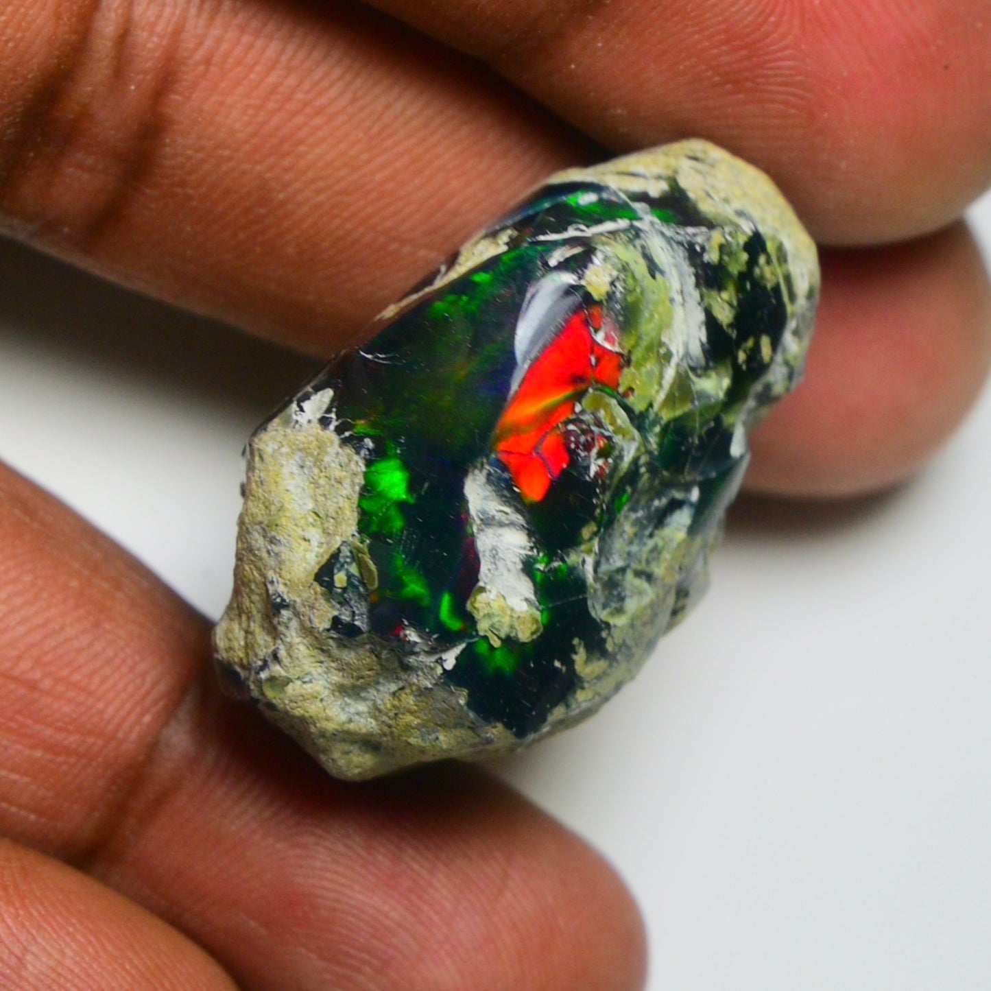 Black Opal 70.70 Carats | Natural Black Ethiopian Opal Rough - Ready for Cutting & Jewelry!