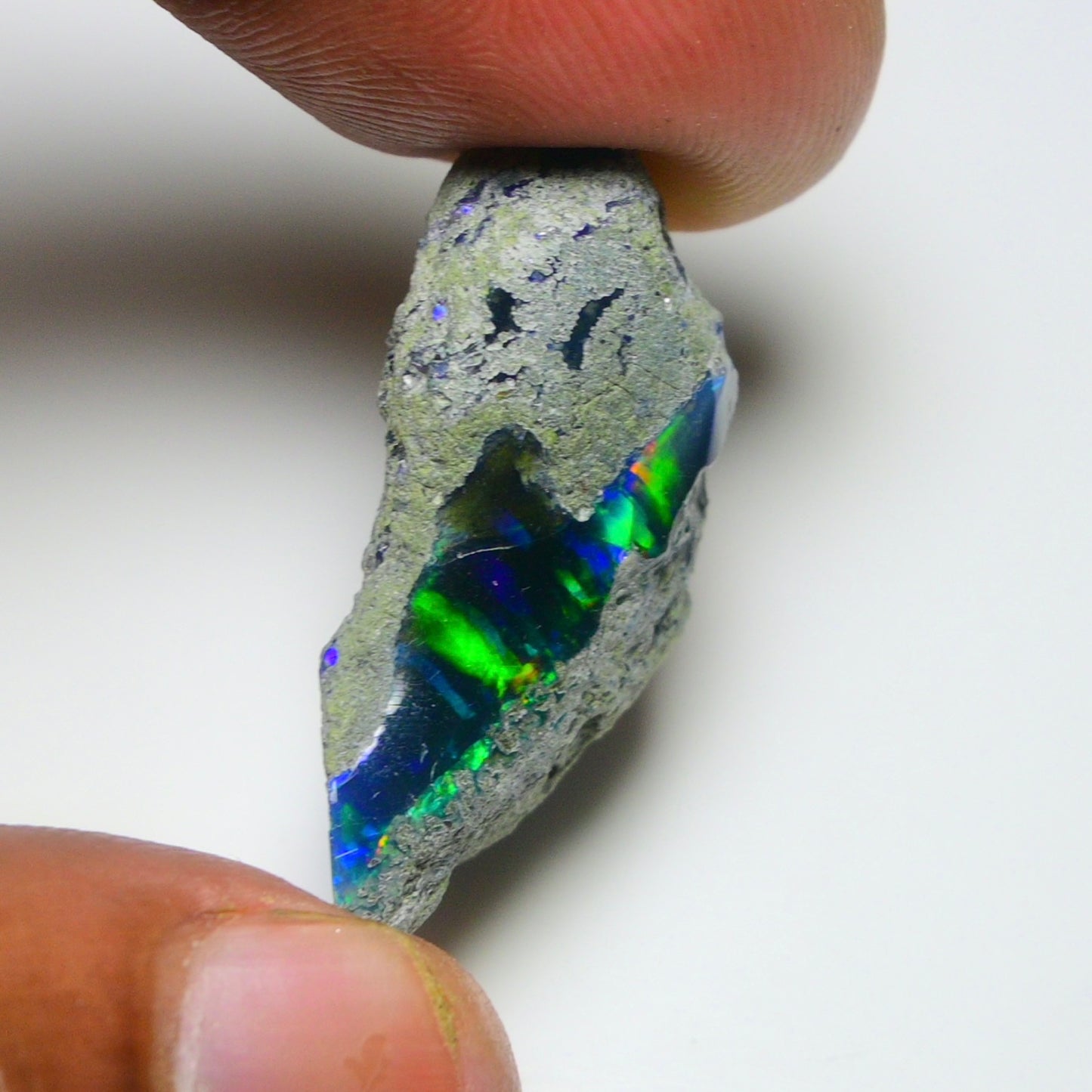 Black Opal 18.55 Carats | Natural Black Ethiopian Opal Rough - Ready for Cutting & Jewelry!