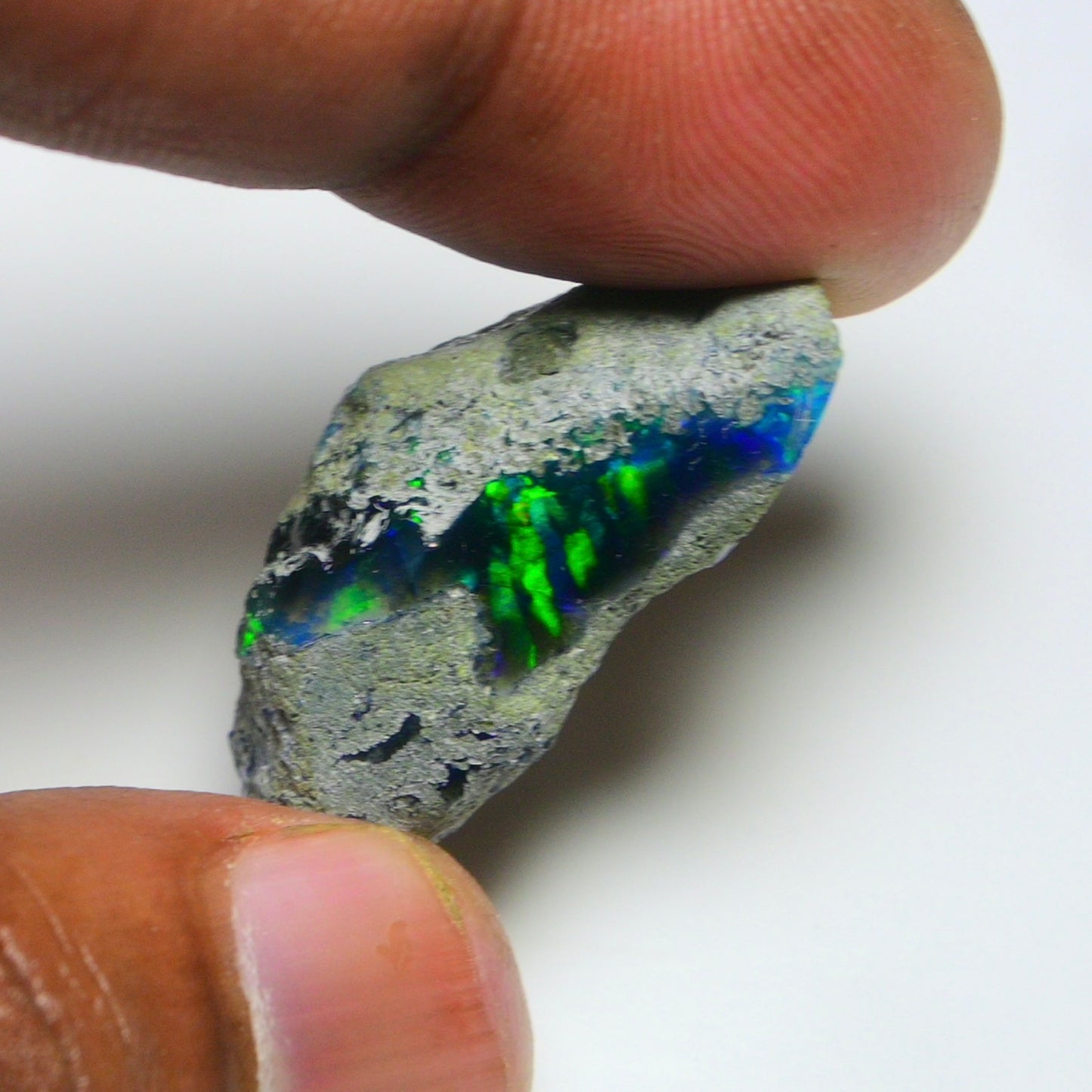 Black Opal 18.55 Carats | Natural Black Ethiopian Opal Rough - Ready for Cutting & Jewelry!