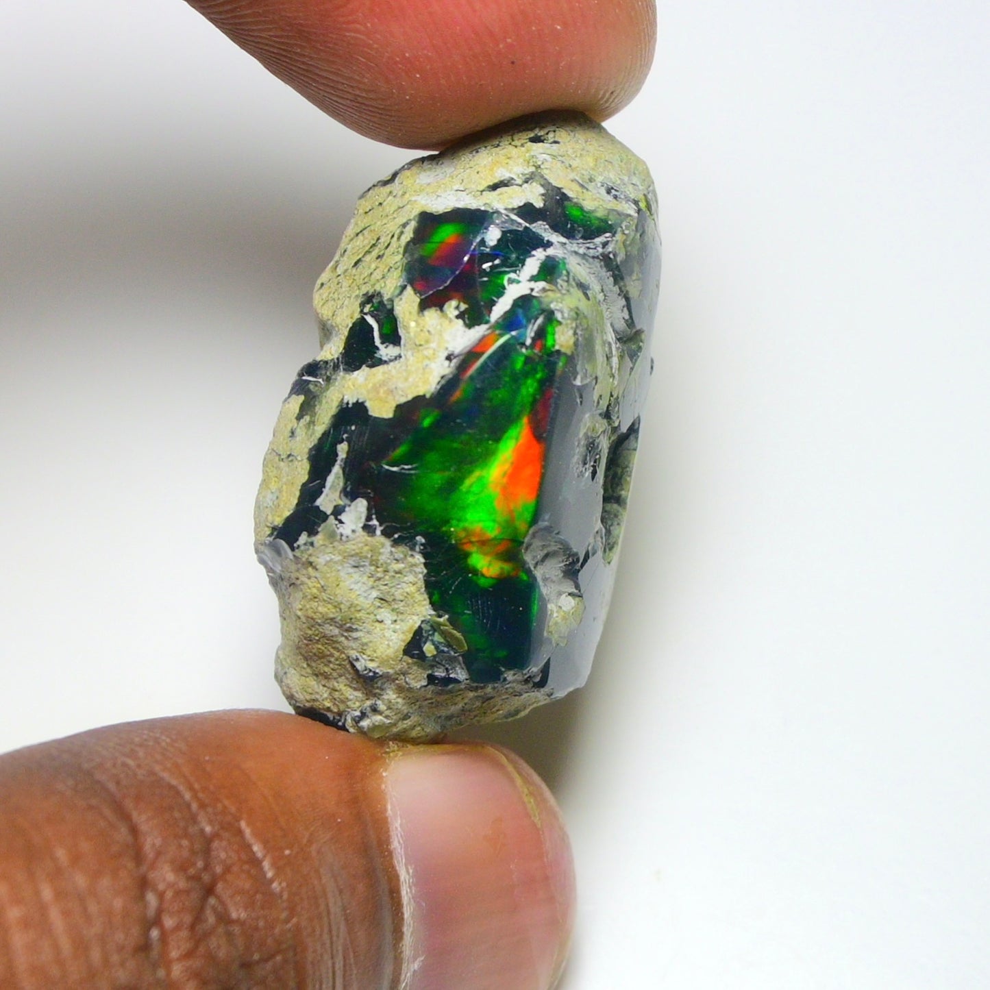 Black Opal 70.70 Carats | Natural Black Ethiopian Opal Rough - Ready for Cutting & Jewelry!