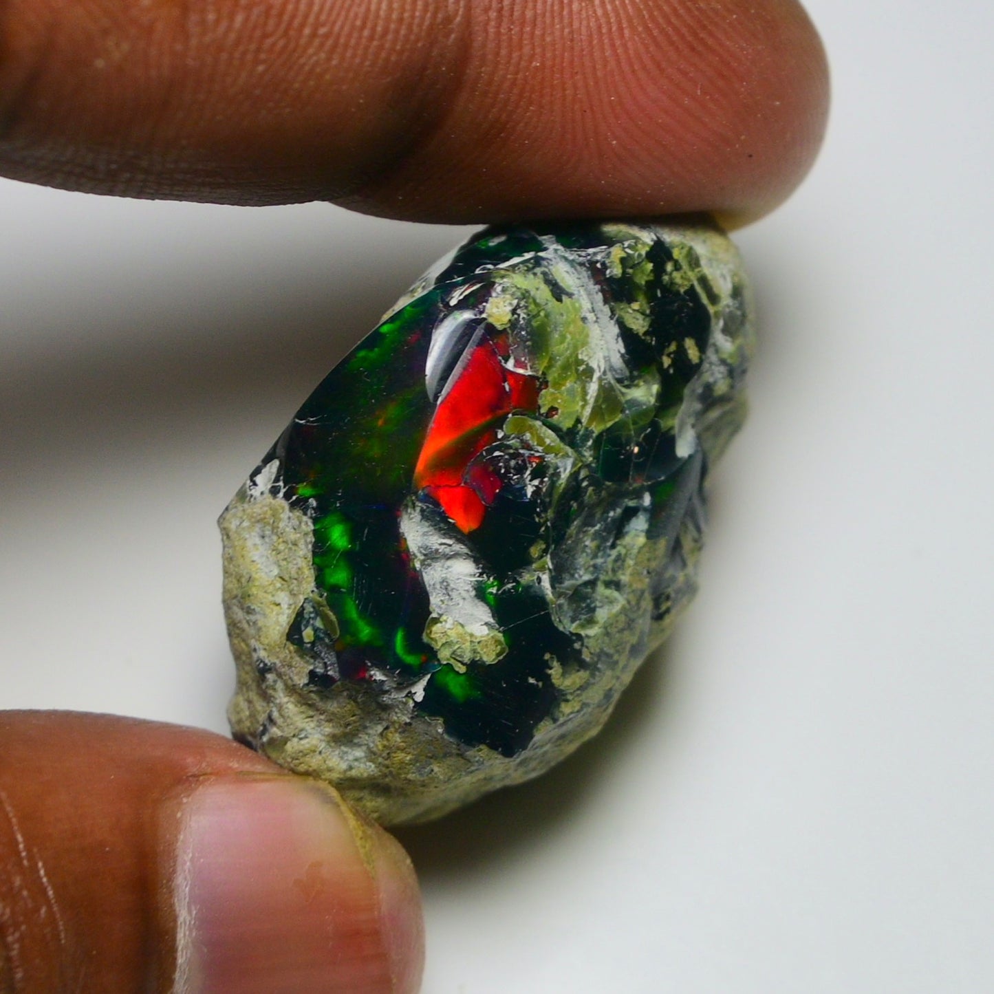 Black Opal 70.70 Carats | Natural Black Ethiopian Opal Rough - Ready for Cutting & Jewelry!