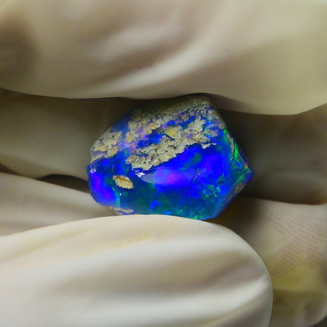 Blue Opal Rough 5.30 Carats | Natural Ethiopian Opal Rough - Ready for Cutting & Jewelry | AAA Grade Opal Raw