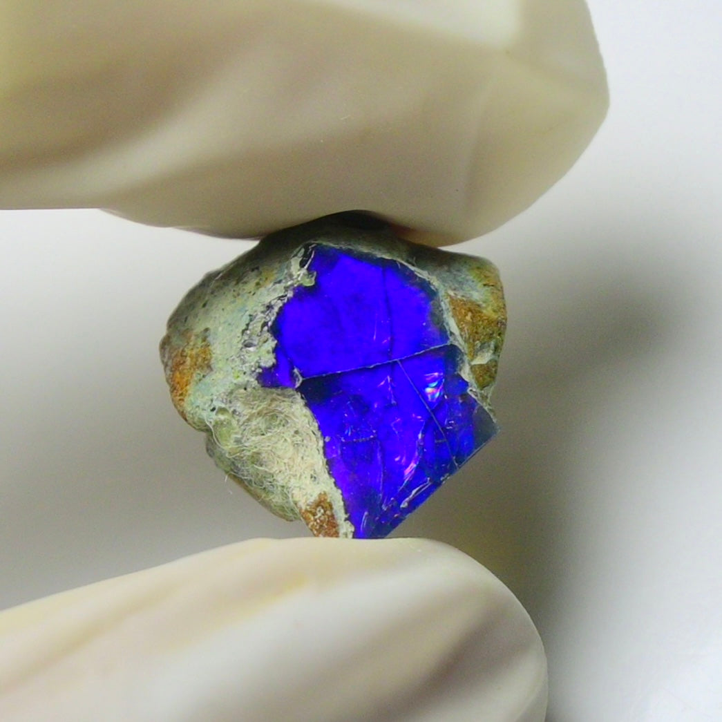 Blue Opal Rough 7.95 Carats | Natural Ethiopian Opal Rough - Ready for Cutting & Jewelry | AAA Grade Opal Raw