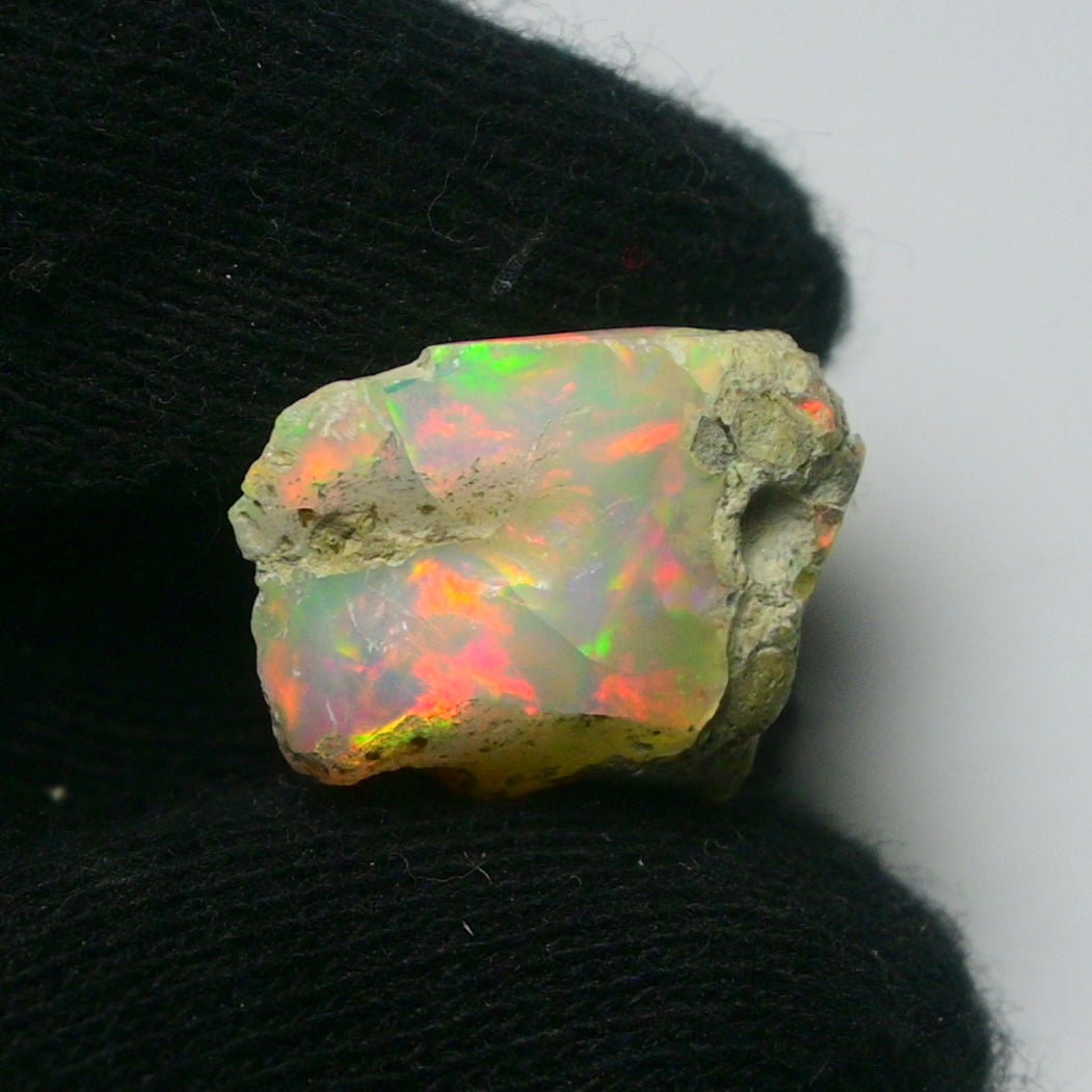 White Opal 11.25 Carats | Natural White Ethiopian Opal Rough - Ready for Cutting & Jewelry!