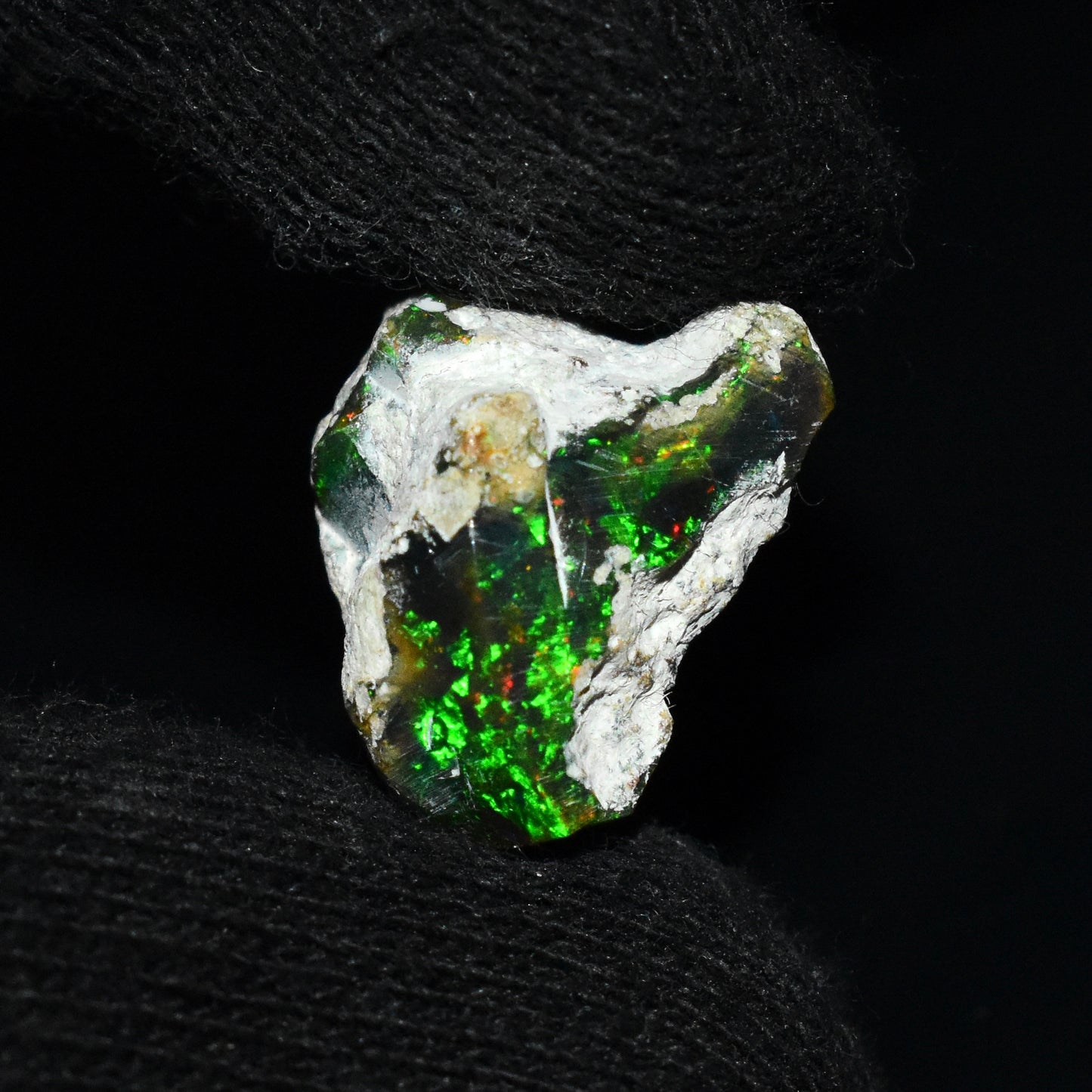 Black Opal Rough 8.80 Carats | Natural Ethiopian Opal Rough - Ready for Cutting & Jewelry | AAA Grade Opal Raw