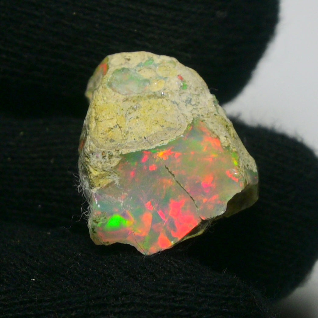 White Opal 12.05 Carats | Natural White Ethiopian Opal Rough - Ready for Cutting & Jewelry!