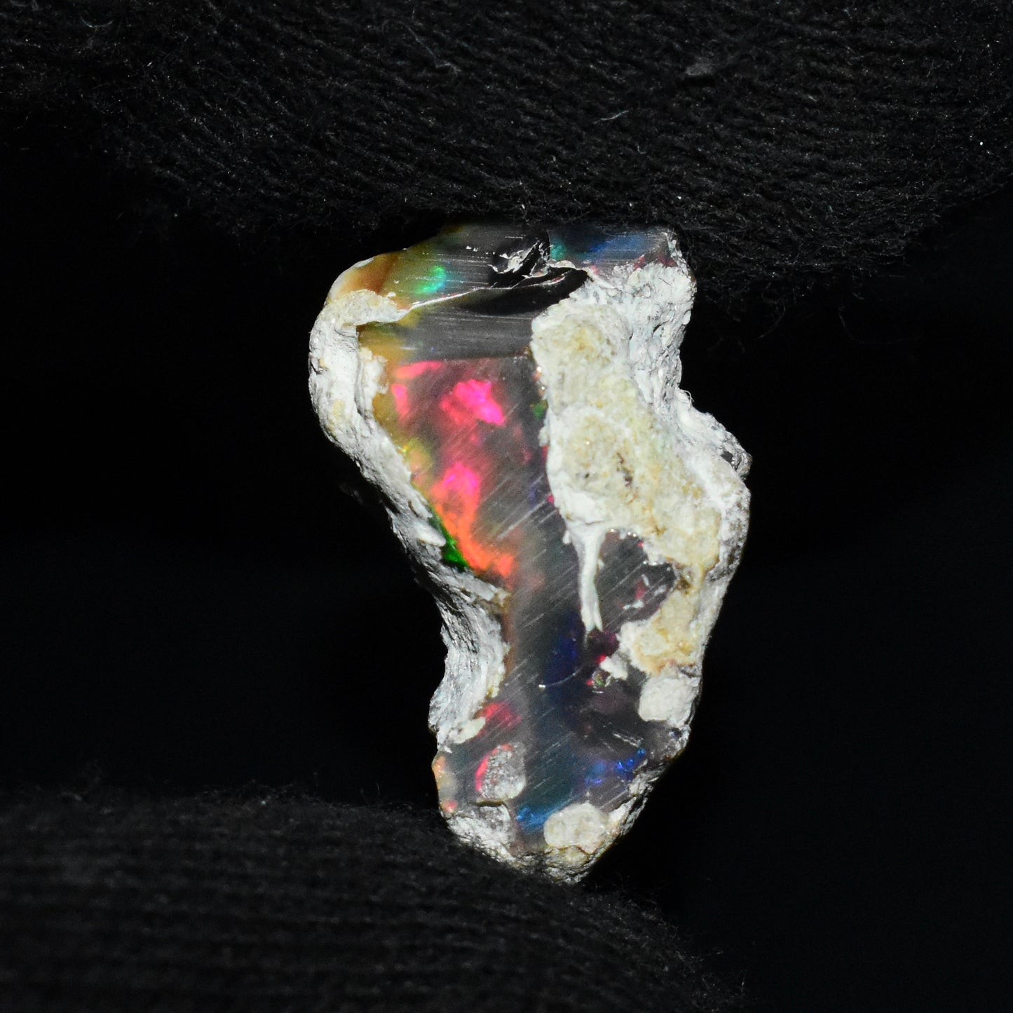 Black Opal Rough 11.80 Carats | Natural Ethiopian Opal Rough - Ready for Cutting & Jewelry | AAA Grade Opal Raw