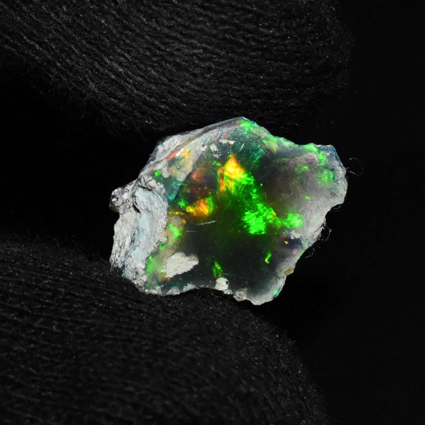 Black Opal Rough 6.50 Carats | Natural Ethiopian Opal Rough - Ready for Cutting & Jewelry | AAA Grade Opal Raw