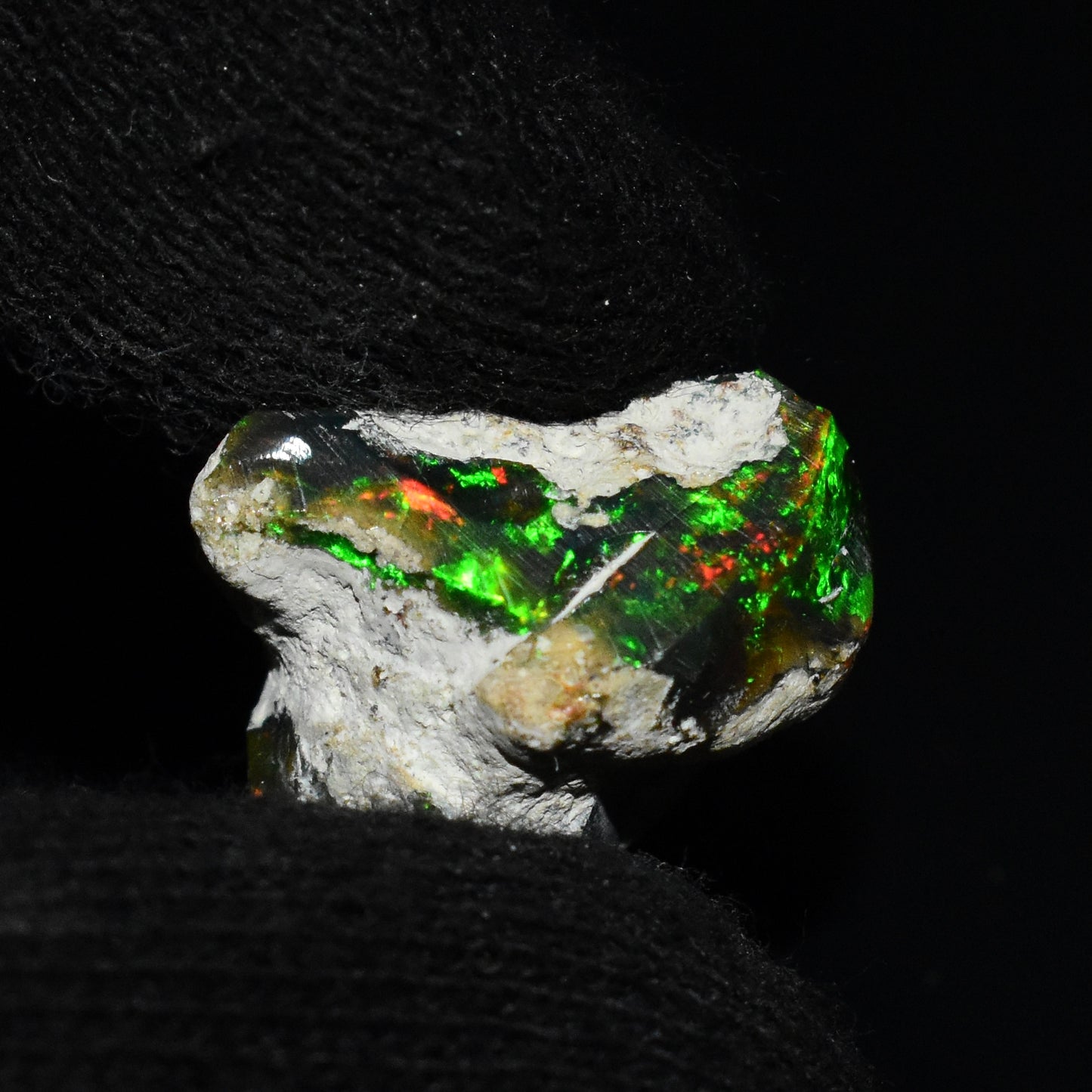 Black Opal Rough 8.80 Carats | Natural Ethiopian Opal Rough - Ready for Cutting & Jewelry | AAA Grade Opal Raw