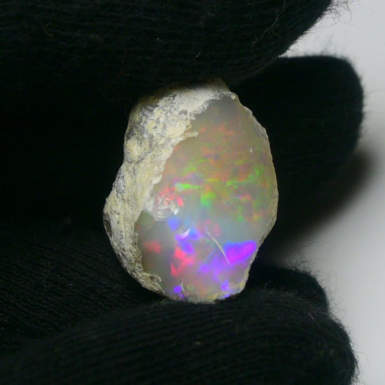White Opal 21.30 Carats | Natural White Ethiopian Opal Rough - Ready for Cutting & Jewelry!